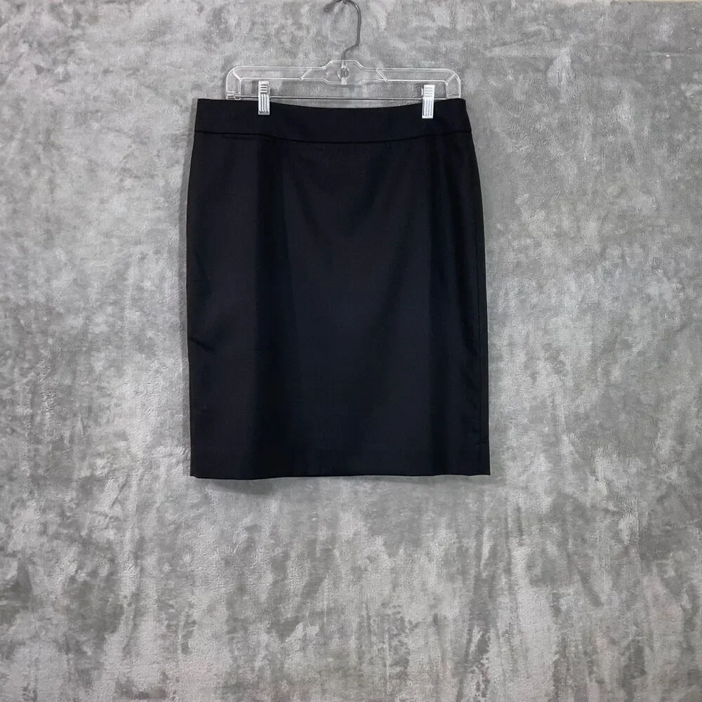 NWT J. Crew Women's Size 8 Gray 70% Wool Lined Back Slit Career Office New